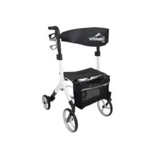 Voyager Adjustable Height Euro-Style Rollator, Ice Palace2